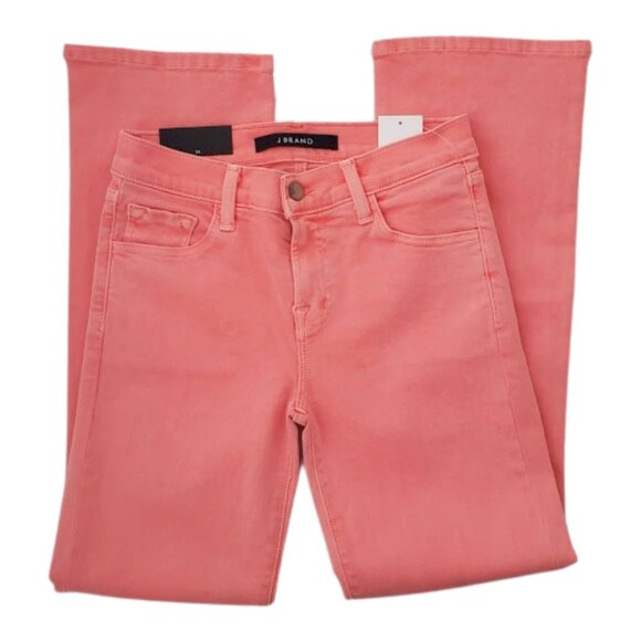 J Brand Women's Selena Grapefruit Crop Boot Mid-Rise Eyelet Jean SZ 24R NWT - Picture 3 of 12